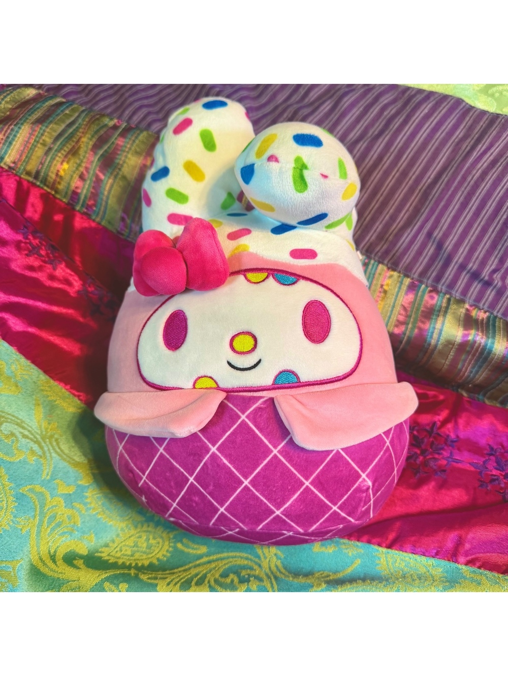 My Melody 10” Squishmallow Ice Cream Cone Plush